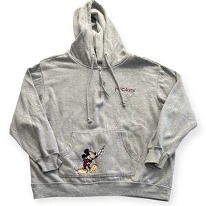 Retro Disney Mickey Mouse Quarter Zip Sweatshirt